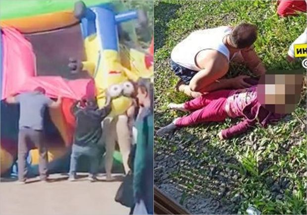 Rusiyada faciə: Havaya qalxan batutdan iki azyaşlı yerə çırpıldı - FOTO