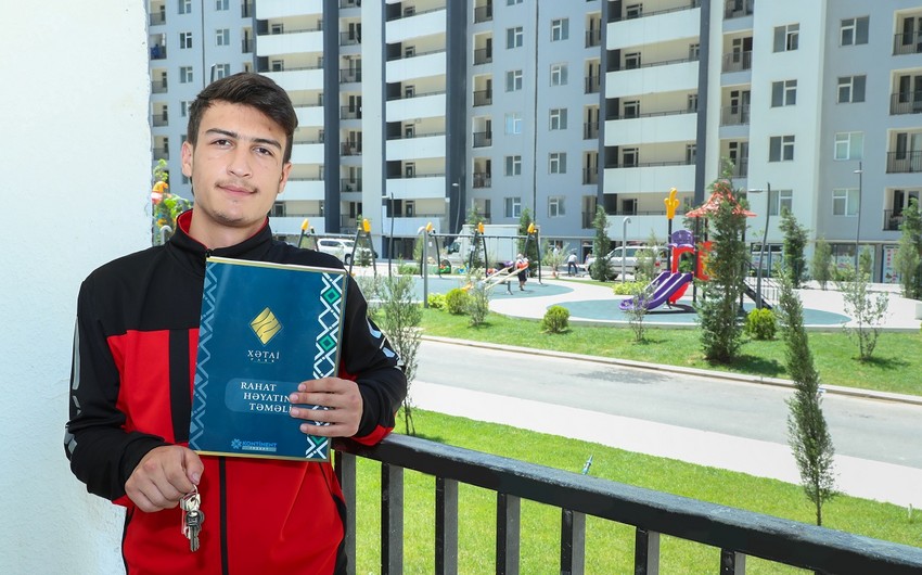 Şəhid Nurlan Qurbanlının ailəsinə mənzil verildi