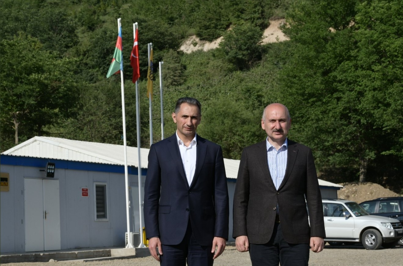 Azərbaycan və Türkiyə nəqliyyat nazirləri Qarabağda - FOTO