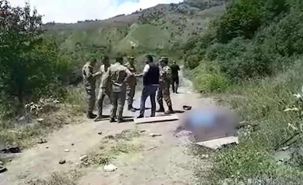 Media nümayəndələrinin şəhid olduğu ərazidən yeni görüntülər - VİDEO