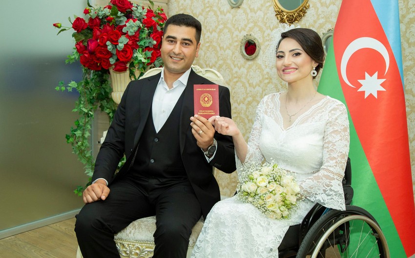 Qazi ilə ailə quran paralimpiyaçı: "Onunla təsadüf nəticəsində tanış olmuşuq"