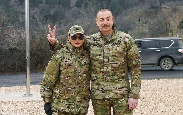 İlham Əliyev və Mehriban Əliyeva Aşağı Köndələnçay su anbarında olublar