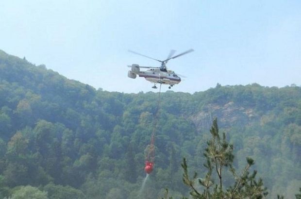 Nabran yaxınlığında baş verən yanğın davam edir, bir helikopter, 26 texnika cəlb edilib – VİDEO
