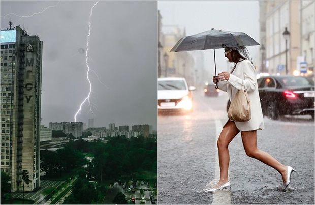 Moskvada güclü leysan: Küçələri və metro stansiyalarını su basdı - VİDEO