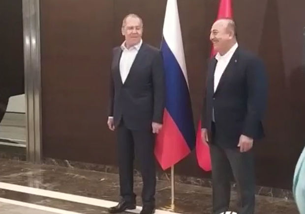 İkitərəfli görüşdə Lavrovun zarafatı Çavuşoğlunun xoşuna gəldi - VİDEO