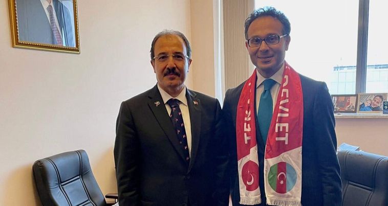 Türkiyə səfiri Ramil Həsəni Milli Məclisdə ziyarət etdi– FOTO