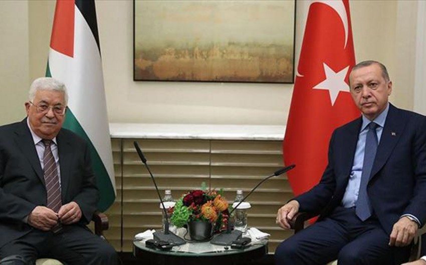 Türkiyə və Fələstin prezidentləri görüşüb