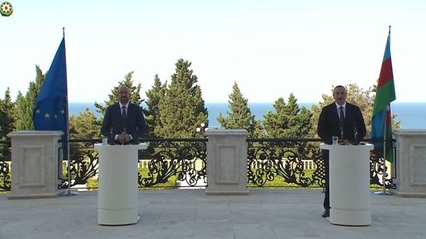 İlham Əliyev və Şarl Mişel birgə mətbuat konfransı keçirib - VİDEO