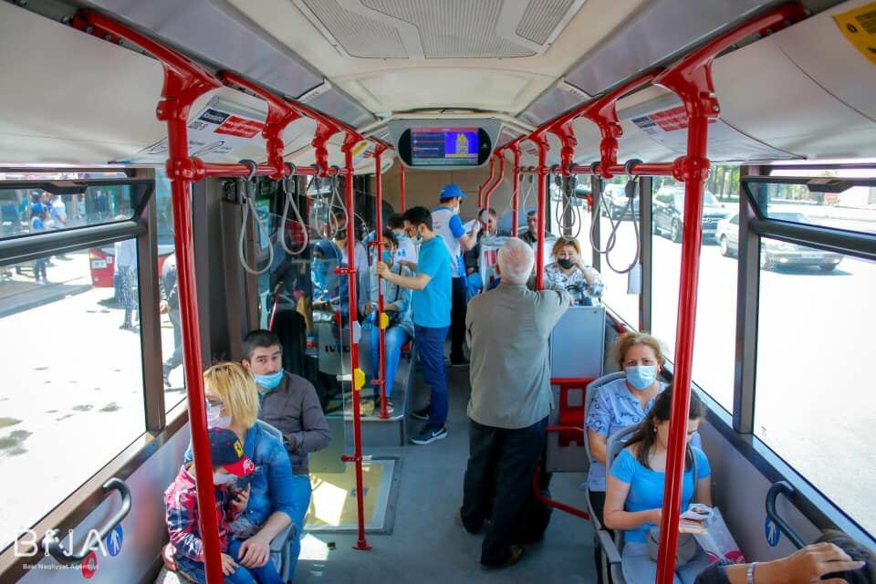 Avtobusda maska taxmayanlar cərimələnir