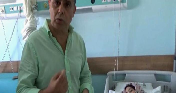 Hicabına taxmaq üçün ağzında tutduğu iynəni uddu - VİDEO