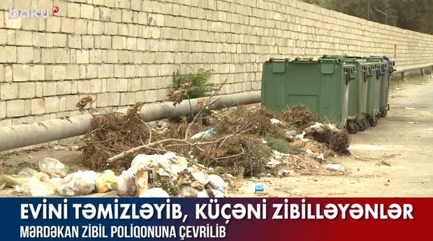 Mərdəkanı zibilxanaya kim çevirib? - VİDEO