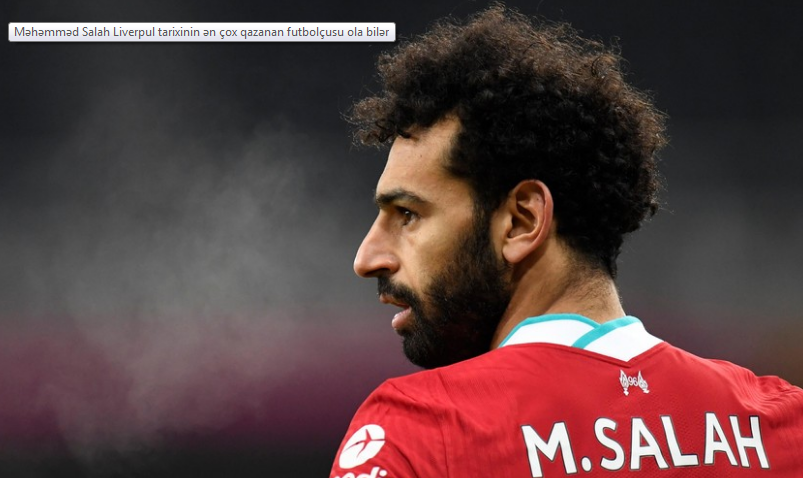 Məhəmməd Salah "Liverpul" tarixinin ən çox qazanan futbolçusu ola bilər