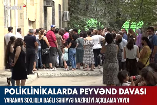 Poliknikalarda yaranan sıxlıqla bağlı səhiyyə nazirliyi açıqlama yaydı – VİDEO