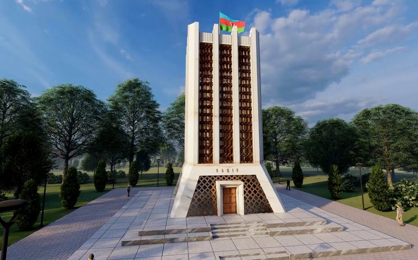 Şuşada Vaqifin büstünün açılışı oldu