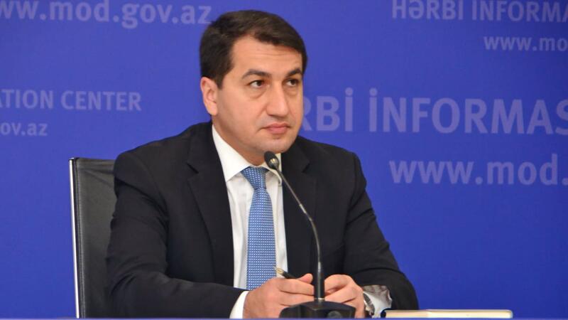"Sülhməramlı qüvvələr Qarabağın müəyyən bir hissəsində müvəqqəti olaraq yerləşdiriliblər" - Hikmət Hacıyev