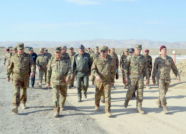 Generallar Azərbaycan-Türkiyə-Pakistan birgə hərbi təlimində - FOTO - VİDEO