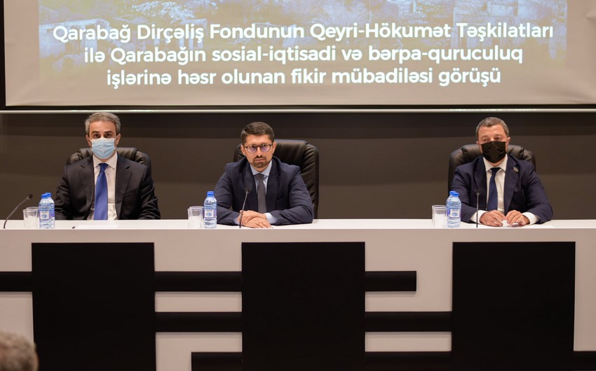 Qarabağ Dirçəliş Fondunun sədri QHT nümayəndələri ilə görüşdü