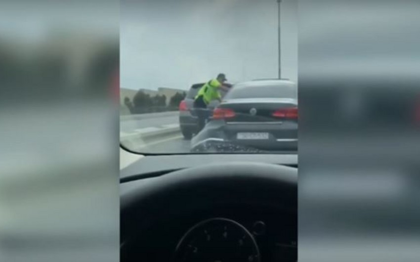 Bakıda polisin "saxla” əmrinə tabe olmayan sürücü tutulub, cinayət işi açılıb