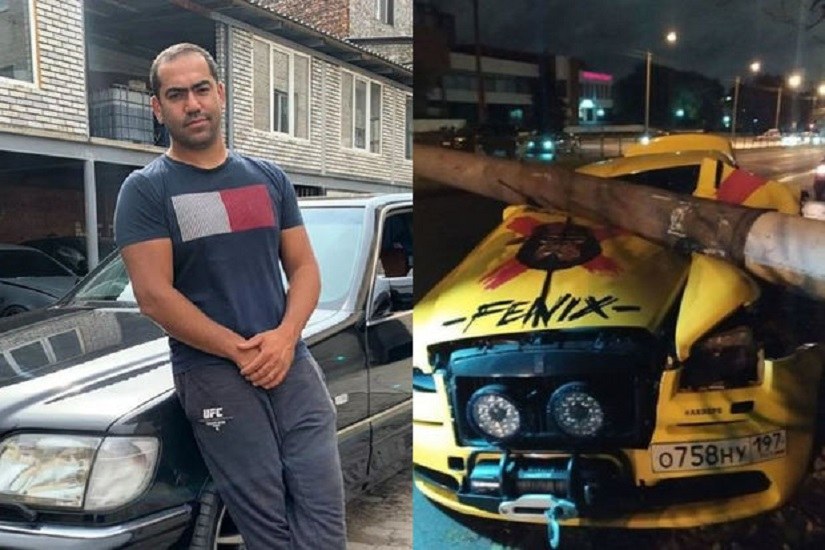 Azərbaycanlı oliqarxın qohumuna məxsus “Rolls-Royce” markalı avtomobil qəzaya düşdü - FOTOLAR