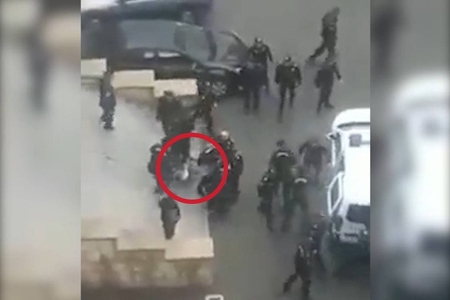 Bakıda öldürülən qadının polis şöbəsindən görüntüləri - VİDEO