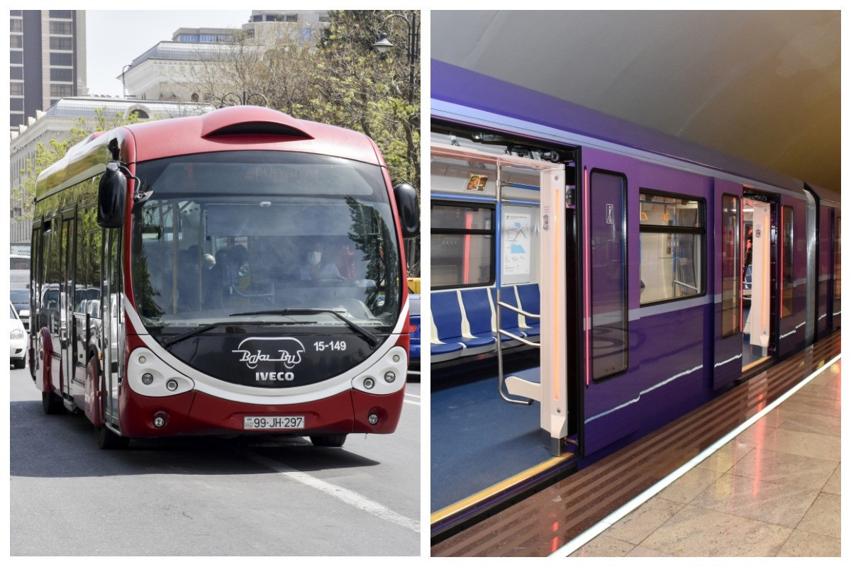 Həftəsonları avtobusların və metronun fəaliyyətinə qoyulan qadağanın ləğvi qərarı qüvvəyə minib