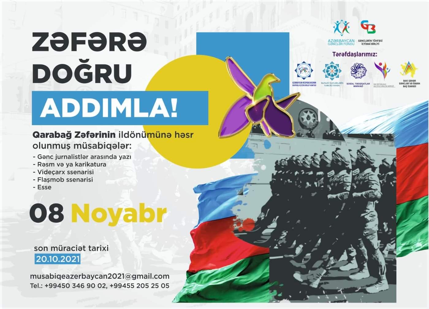3 ölkənin gəncləri arasında “Qarabağ Zəfəri”nə həsr olunmuş müsabiqələr keçiriləcək