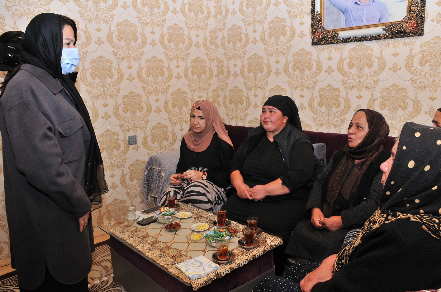 Abşeronda 5 şəhidin il mərasimi keçirildi - FOTOLAR