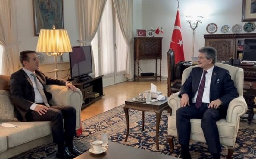 Azərbaycan və Türkiyənin İrandakı səfirləri görüşdü