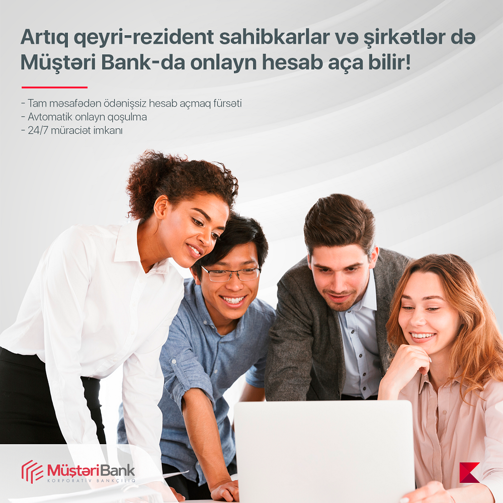 Kapital Bank-da qeyri-rezident sahibkar və şirkətlər üçün onlayn hesab açmaq mümkün oldu