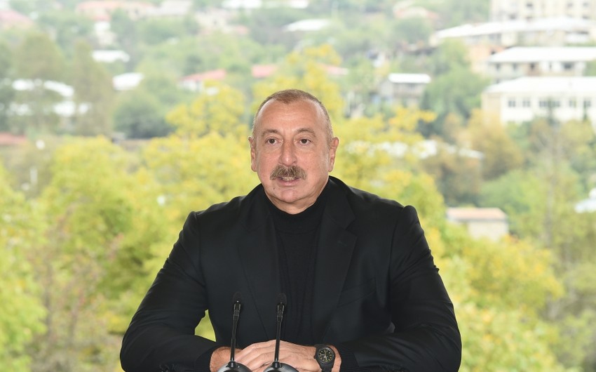 İlham Əliyev: "Azad edilmiş torpaqlarda Azərbaycan xalqı bundan sonra əbədi yaşayacaqdır"