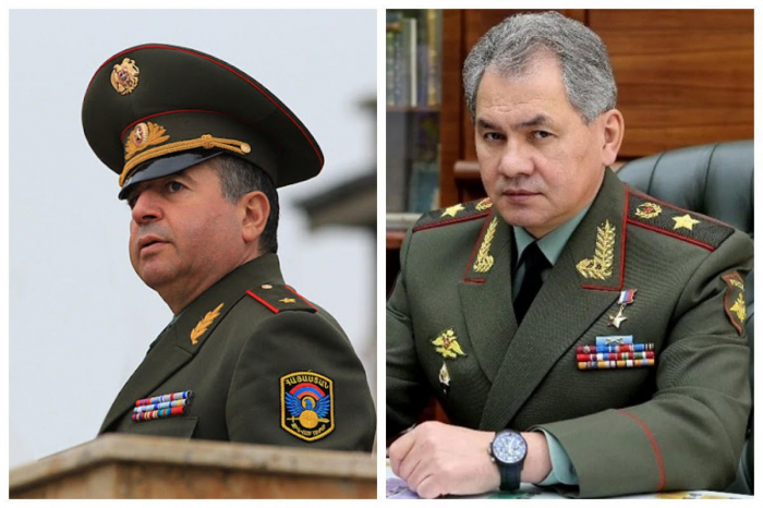 Şoyqu və Karapetyan sərhəddəki vəziyyəti müzakirə ediblər