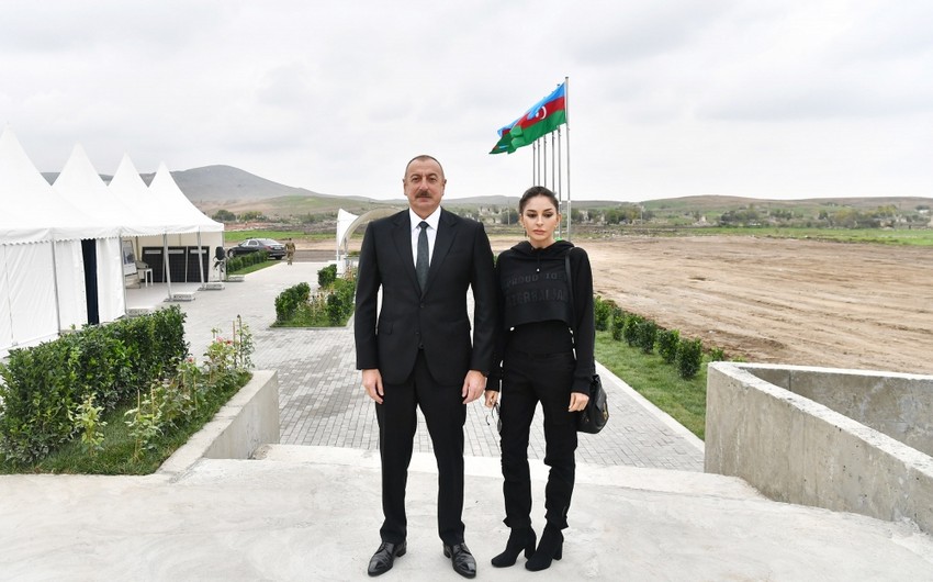 İlham Əliyev və Mehriban Əliyeva Zəngilan rayonunda səfərdə olub