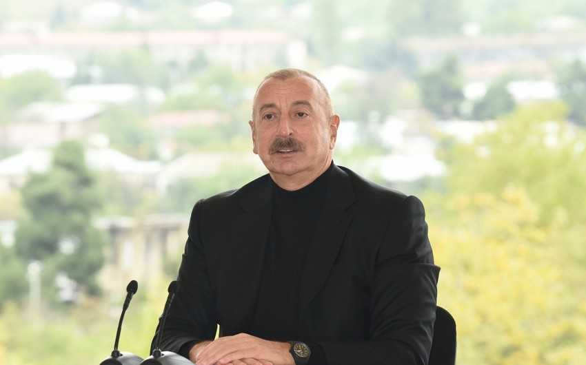 Dövlət başçısı: "Zəngilanda müasir logistika-nəqliyyat mərkəzi, bütün infrastruktur qurulacaq"