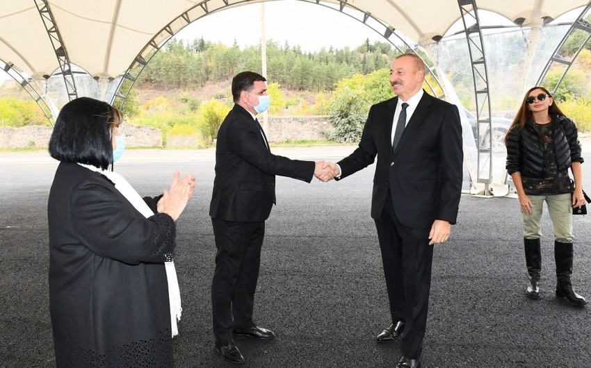 Azərbaycan lideri: "Zəngilandan Naxçıvana, oradan da Türkiyəyə və Avropaya yol açılacaq"