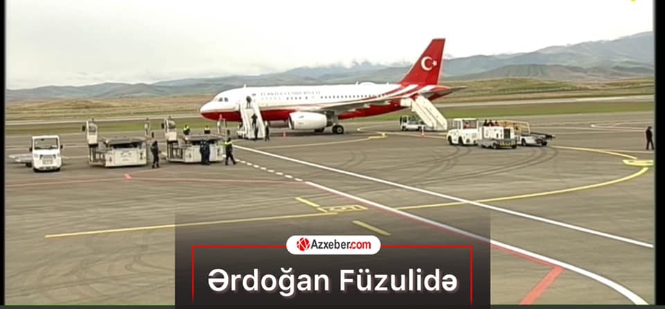 Ərdoğan Füzuli Beynəlxalq Hava Limanında - CANLI YAYIM