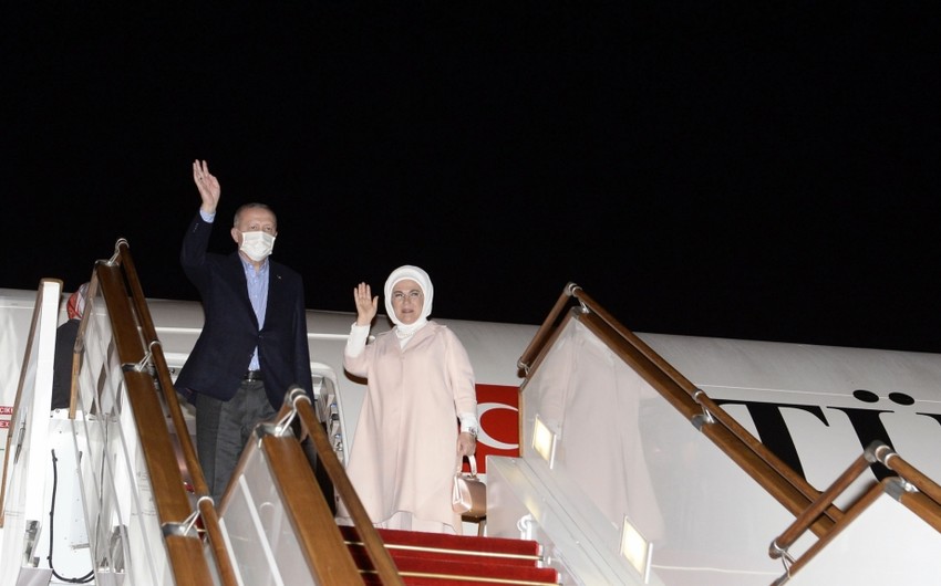 Türkiyə Prezidentinin Azərbaycana rəsmi səfəri başa çatdı