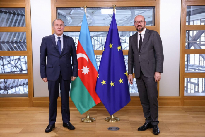 Aİ Şurasının rəhbəri Qarabağdakı bərpa işləri barədə məlumatlandırılıb