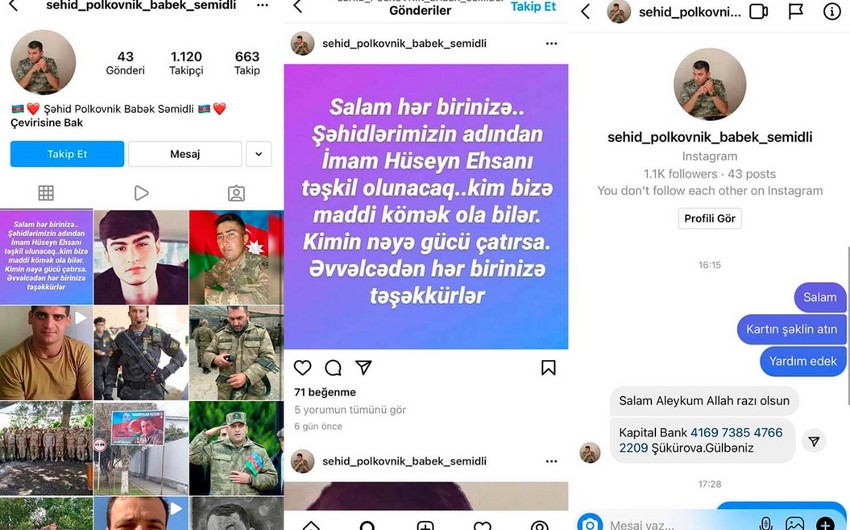 Şəhid polkovnikin adından insanlardan pul tələb edən şəxs saxlanıldı - VİDEO