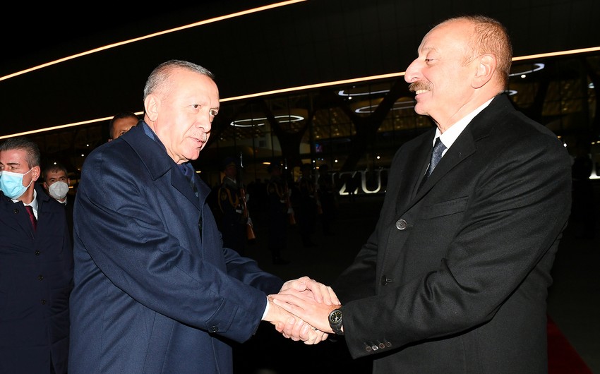 Prezident İlham Əliyev Ərdoğanla fotosunu paylaşdı