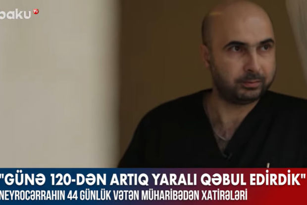 Azərbaycanlı neyrocərrah: “Müharibə vaxtı gündə 120-dən artıq yaralı qəbul edirdik” – VİDEO