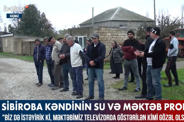 Xaçmazın Sibiroba kəndinin su və məktəb problemi – VİDEO