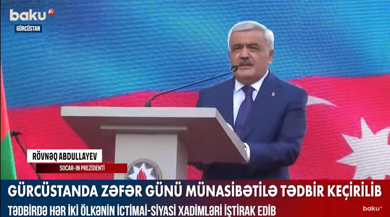 Gürcüstanda Zəfər Günü ilə bağlı tədbir keçirildi - VİDEO