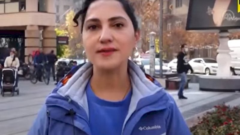 Türkiyəli jurnalist Ermənistanda çaxnaşma saldı - VİDEO