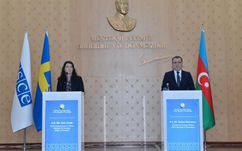 ATƏT sədri Ceyhun Bayramovla regiondakı vəziyyəti müzakirə etdi