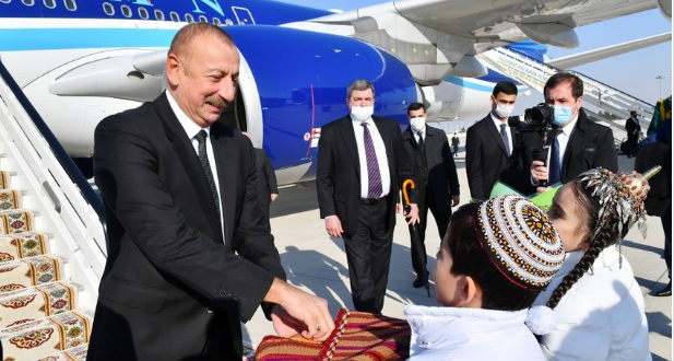 Prezident İlham Əliyev Türkmənistana səfərə getdi
