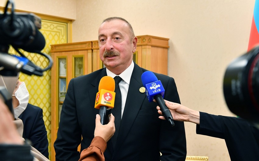 İlham Əliyev: “Bundan sonra İranla əlaqələr bütün sahələrdə yüksələn xətlə inkişaf edəcək”