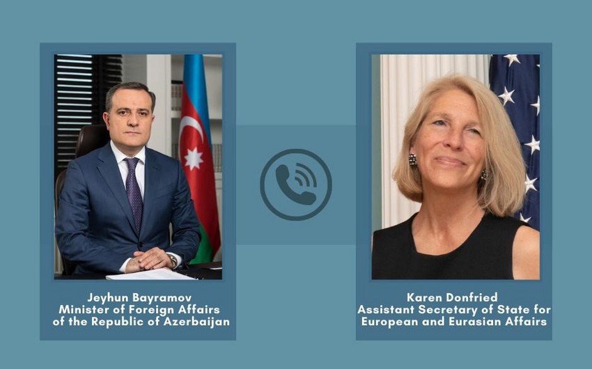 Ceyhun Bayramov ABŞ Dövlət Katibinin köməkçisi ilə danışdı