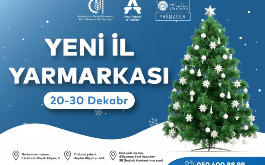 Bakı və Abşeronda “Kənddən Şəhərə” Yeni il yarmarkası keçiriləcək