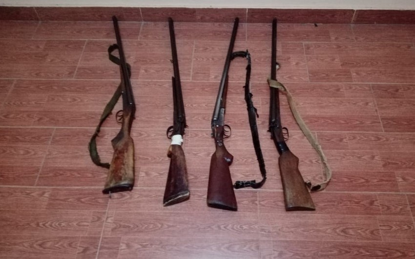 Masallı sakinlərindən qanunsuz odlu silahlar aşkarlandı