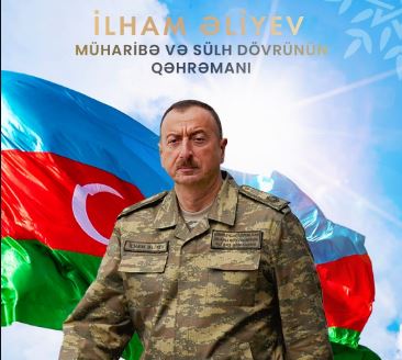 "Müdrik Prezident, müzəffər Ali Baş Komandan"